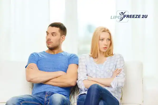 Unhappy couple because of erectile dysfunction Sandwich
