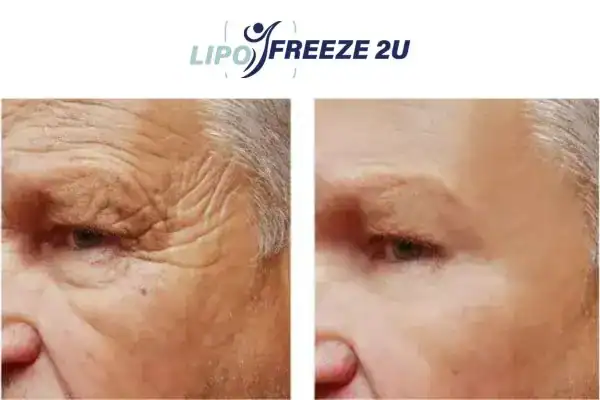 Mens before and after Morpheus 8 Sandwich results.